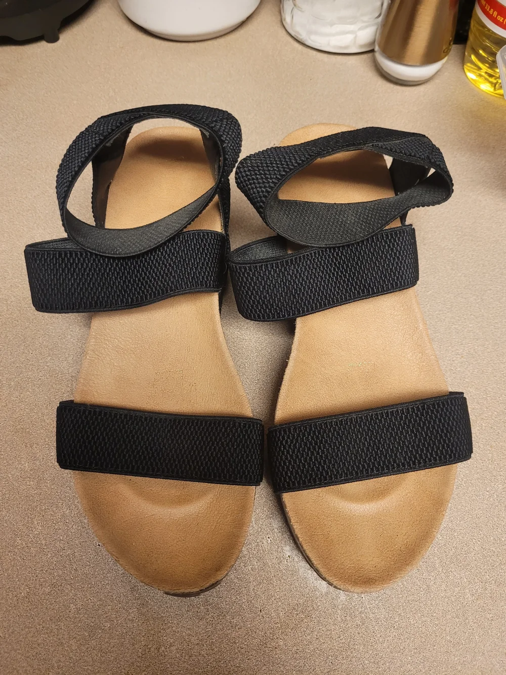 Women’s Black Strap Sandals - Comfortable Everyday Style